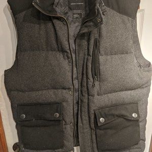 Armani exchange Grey/Black 2 tone winter vest siz